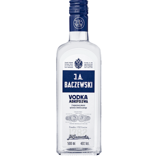 Wódka czysta J.A.-BACZEWSKI-VODKA-MONOPOLOWA-1L-40