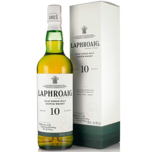 Odkryj whisky Laphroaig 10 YO Szkocka tuba 700ml.